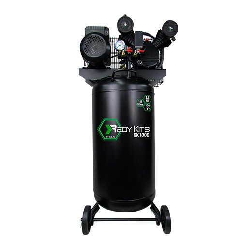 Compresor de banda de 3.5HP y tanque de 185 litros TITAN Modelo RK1000